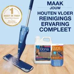 Bona Houten Vloer Reiniger - Parketreiniger - Navulling 4 Liter - Gebruiksklaar