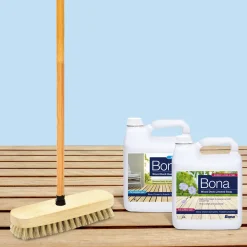 Bona Wood Deck Linseed Soap - Lijnoliezeep Vloeistof 4L - Terras Onderhoud - Natuurzeep