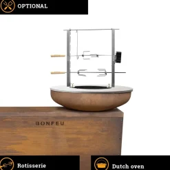BonFeu Bonbiza Island Xl - Buitenkeuken Cortenstaal - 150x100x108 Cm - Incl. Plancha