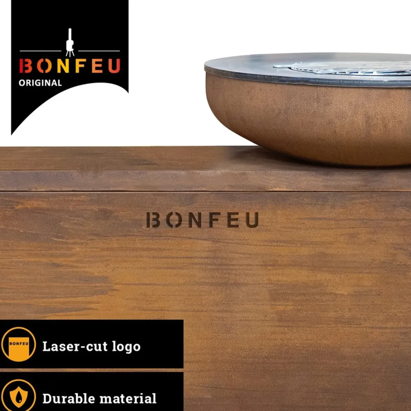BonFeu Bonbiza Island Xl - Buitenkeuken Cortenstaal - 150x100x108 Cm - Incl. Plancha