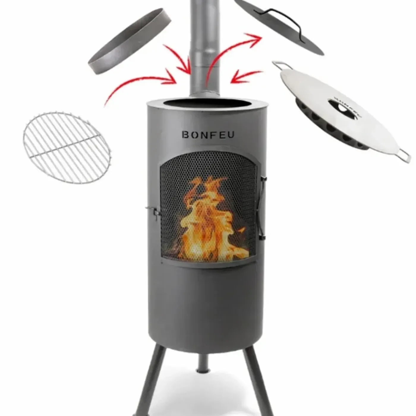 BonFeu BonTino LP Zwart Tuinhaard