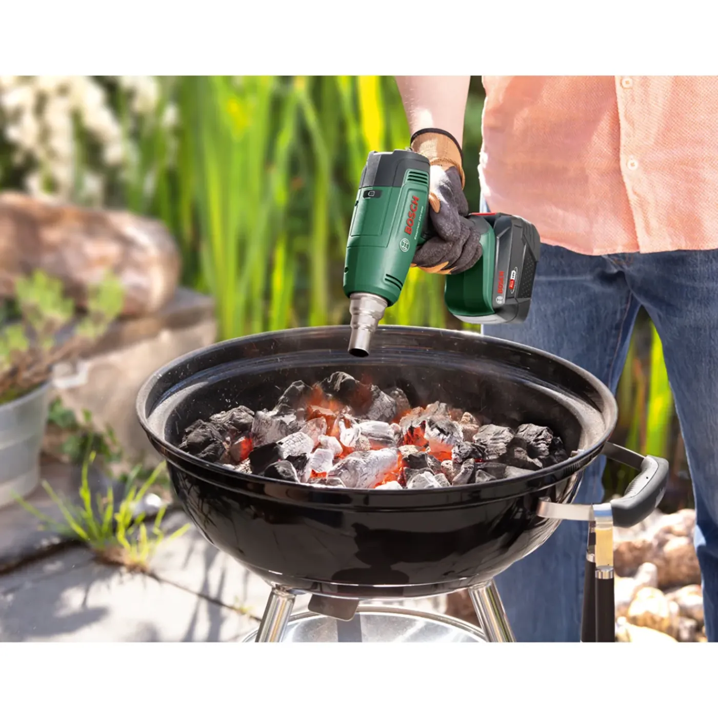 Bosch accu heteluchtpistool EasyHeat 18V-500 - accu - 18 V - geavanceerde warmtespiraaltechnologie