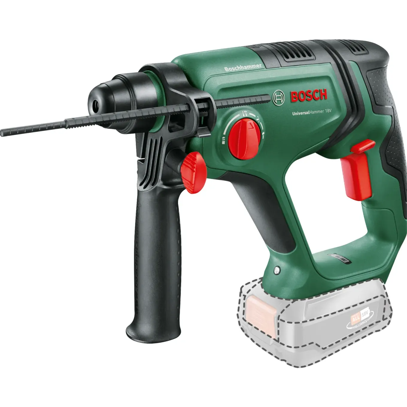 Bosch - Boorhamer - UniversalHammer 18V - Accu - 18V - 2,0 J - SDS-Plus