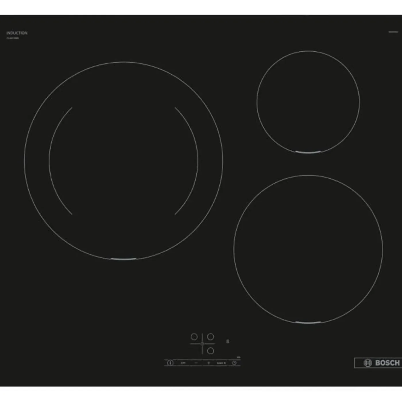 Bosch 60cm Inductiekookplaat Puj611bb5e Ser4 Zwart 3 Branders L592xd522 Mm