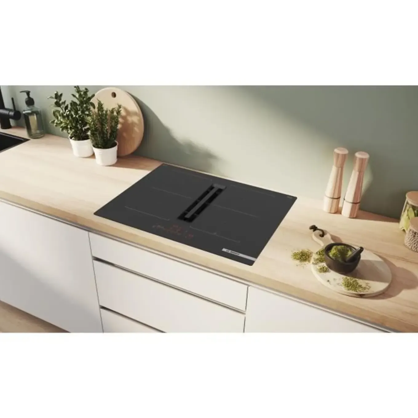Bosch Tafel Inductie Aspirant Ser6 Pvq711h26e Zwart 4zones Home Connect L710xp5