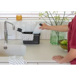 Brabantia - Aanrecht Organizer Met Vaatdoekhouder - Dark Grey
