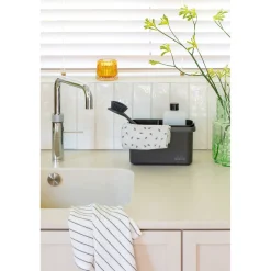 Brabantia - Aanrecht Organizer Met Vaatdoekhouder - Dark Grey