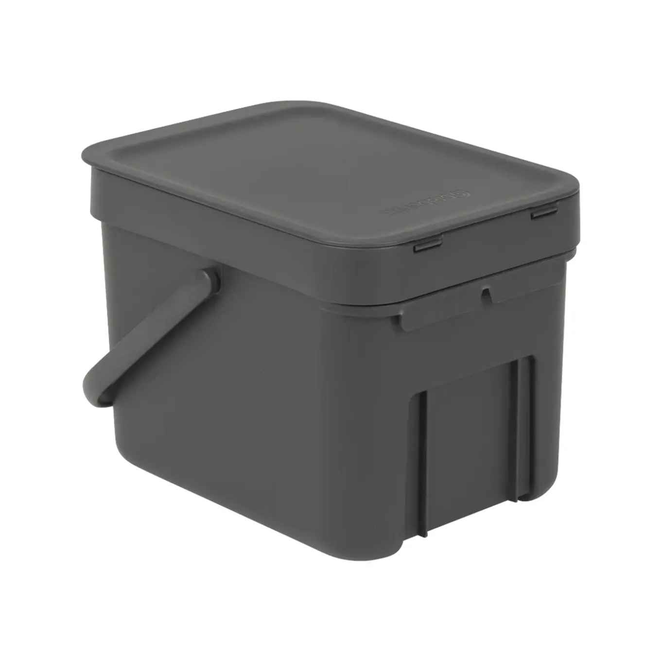 Brabantia Afvalbak Sort & Go - Kunststof - Donkergrijs - 20x24.5x18.1cm - 6L