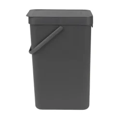 Brabantia Afvalbak Sort & Go - Kunststof - Donkergrijs - 22x26.9x40.1cm - 16L