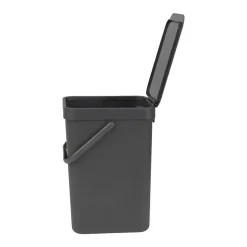 Brabantia Afvalbak Sort & Go - Kunststof - Donkergrijs - 20x24.9x35.1cm - 12L