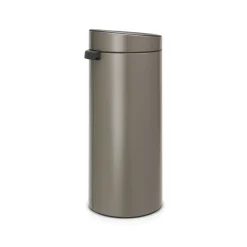 Brabantia Afvalbak Touch Bin - Staal - Platinum - 29.5x32x72cm - 30L