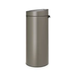 Brabantia Afvalbak Touch Bin - Staal - Platinum - 29.5x32x72cm - 30L