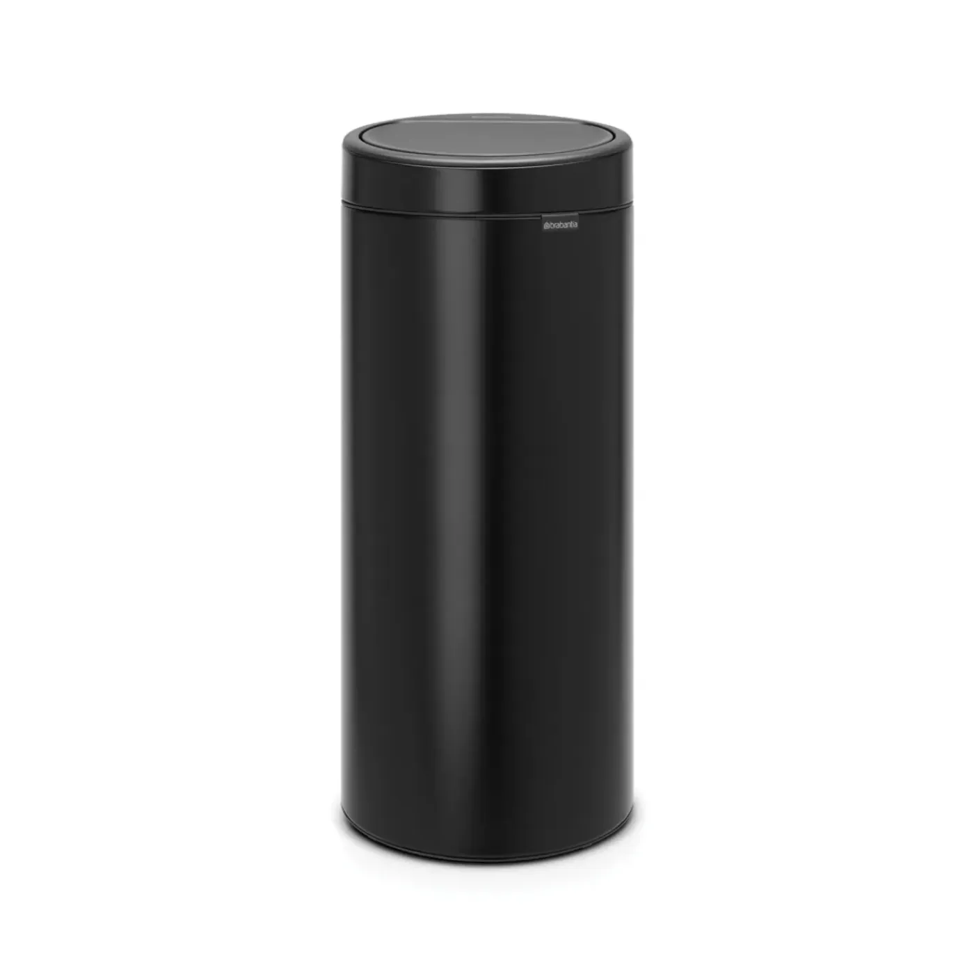 Brabantia Afvalbak Touch Bin - Staal - Mat Zwart - 29.5x32x72cm - 30L