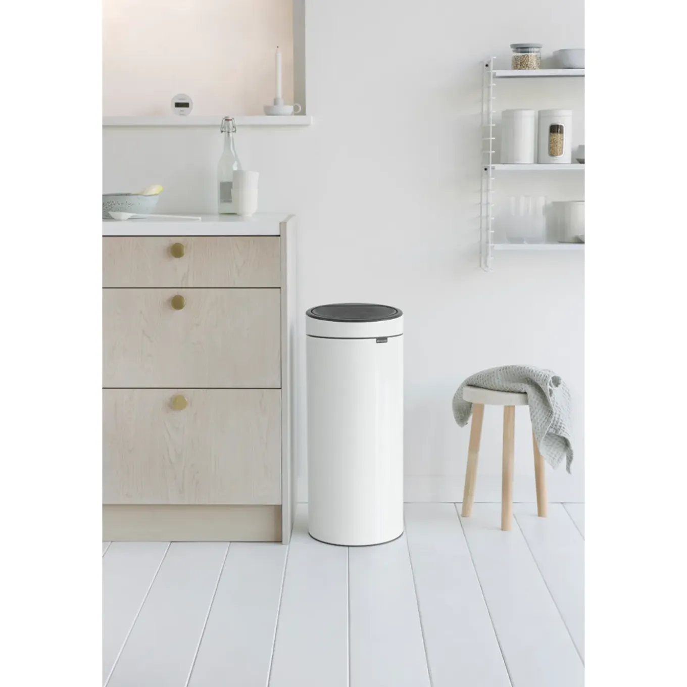 Brabantia afvalemmer Touch Bin New wit 30L