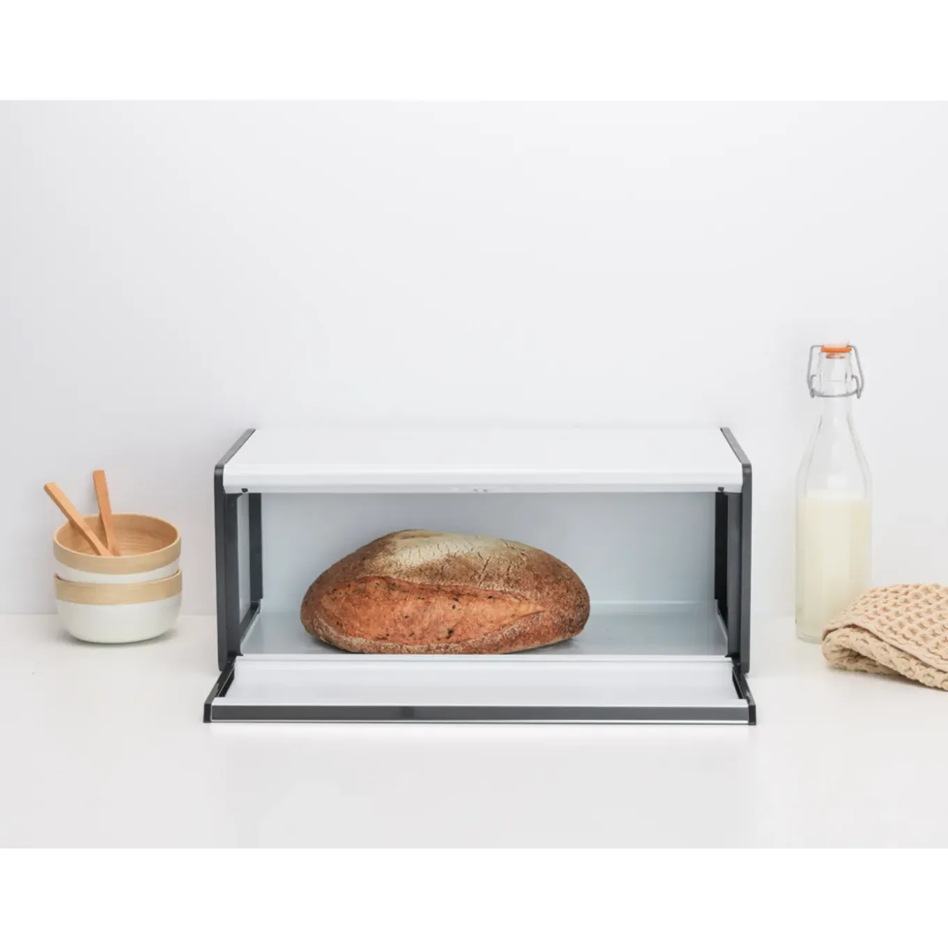 Brabantia - Broodtrommel Met Klepdeksel - White