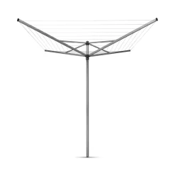 Brabantia - Droogmolen 40 meter met metalen grondanker - Topspinner - Staal - Metallic Grey