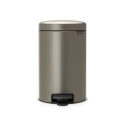 Brabantia Pedaalemmer NewIcon - Staal - Platinum - 31.7x26x41.7cm - 12L