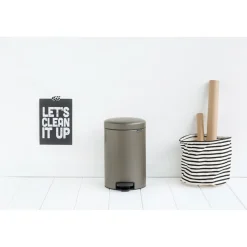 Brabantia Pedaalemmer NewIcon - Staal - Platinum - 31.7x26x41.7cm - 12L