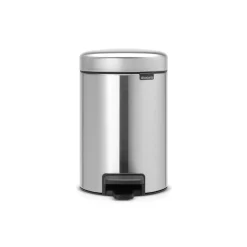 Brabantia Pedaalemmer NewIcon - Staal - Matt Steel - 16.8x23.5x26.4cm - 3L