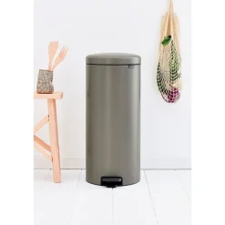 Brabantia Pedaalemmer NewIcon - Staal - Platinum - 35.5x33x73.5cm - 30L
