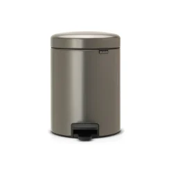 Brabantia Pedaalemmer NewIcon - Staal - Platinum - 26.3x21.7x30.2cm - 5L