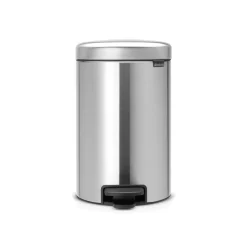 Brabantia Pedaalemmer NewIcon - Staal - Matt Steel - 31.7x26x41.7cm - 12L