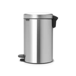 Brabantia Pedaalemmer NewIcon - Staal - Matt Steel - 31.7x26x41.7cm - 12L