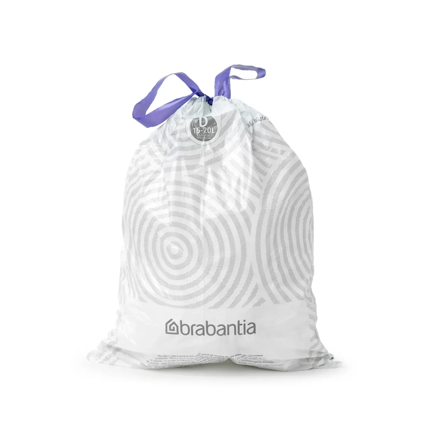 Brabantia PerfectFit Afvalzak met trekbandsluiting - 15/20L - Code D - 20 stuks