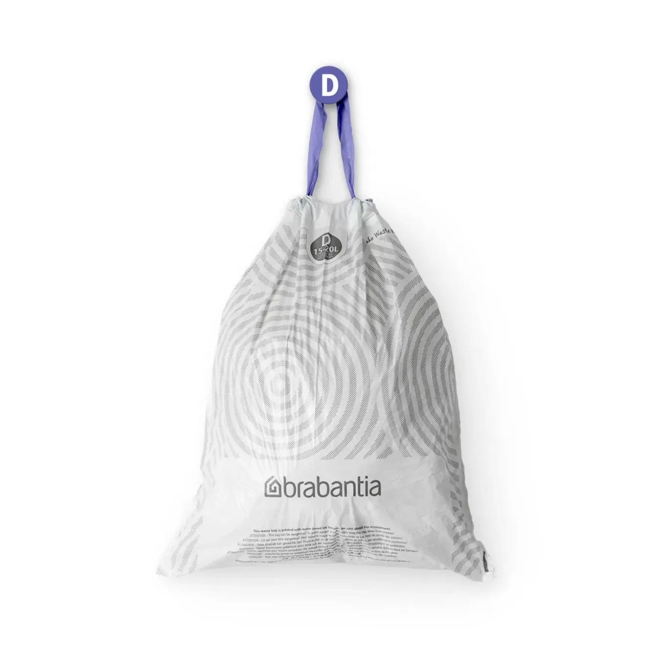 Brabantia PerfectFit Afvalzak met trekbandsluiting - 15/20L - Code D - 20 stuks
