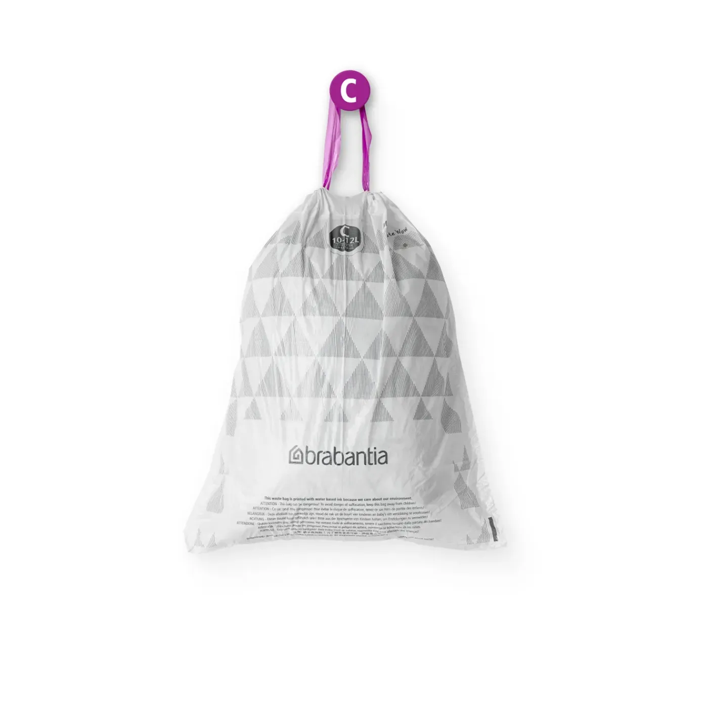 Brabantia PerfectFit Afvalzak met trekbandsluiting - 10/12L - Code C - 20 stuks