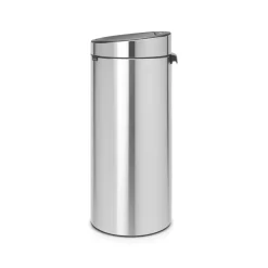 Brabantia Prullenbak Touch Bin - Staal - Matt Steel - 29.5x32x72cm - 30L