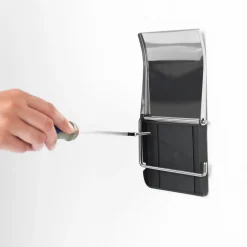 Brabantia Toiletrolhouder Renew - Metaal - met Klep - Metaalstaal Glanzend