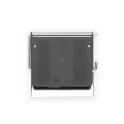 Brabantia Toiletrolhouder Renew - Metaal - met Klep - Metaalstaal Glanzend