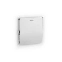Brabantia Toiletrolhouder Renew - Metaal - met Klep - Metaalstaal Glanzend