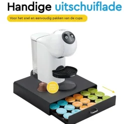 Brasq Capsulehouder Dulce Gusto - Opbergbox Met Lade - 30 Cups