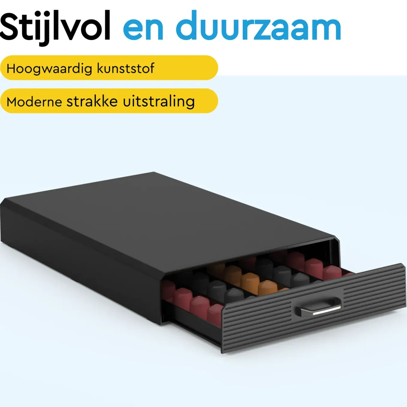 Brasq Capsulehouder Nespresso - Opbergbox Met Lade - 50 Cups