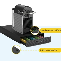 Brasq Capsulehouder Nespresso - Opbergbox Met Lade - 50 Cups