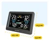 Brasq Draadloos Weerstation Met Co₂-meter – Binnen & Buiten – Hygrometer - Barometer & Buitensensor