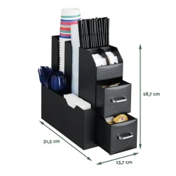 BRASQ Koffie- En Zwarte Thee Organizer – Warme Dranken Opberger Met 9 Vakken