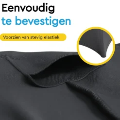 BRASQ Statafelrok Antraciet - Diameter 80cm - 74x110cm - Extra Stretch Voor Statafel