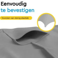 Brasq Statafelrok Grijs - Diameter 80cm - 74x110cm - Set Van 4 - Extra Stretch Voor Statafel