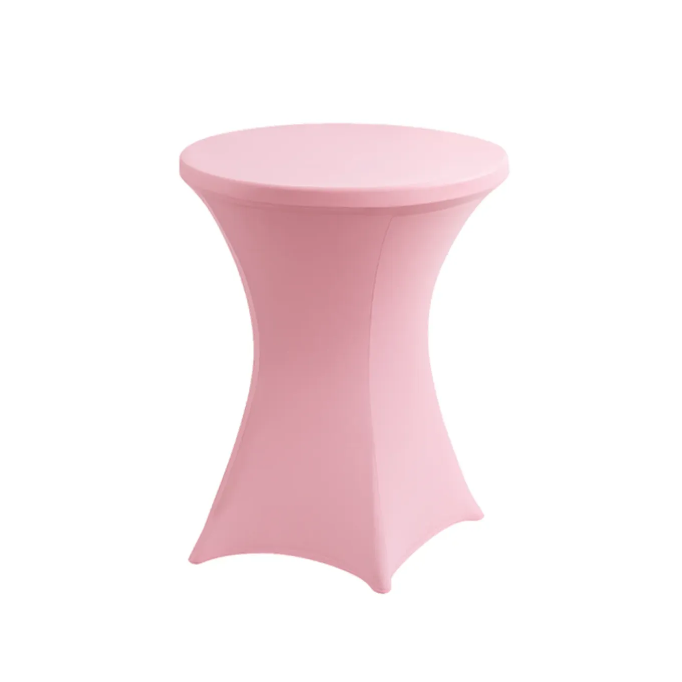 Brasq Statafelrok Roze - ∅80-74 X110 Cm - Statafelhoes Extra Stretch Voor Statafel