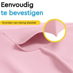 Brasq Statafelrok Roze - ∅80-74 X110 Cm - Statafelhoes Extra Stretch Voor Statafel