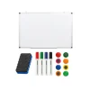 BRASQ Whiteboard 60x90 Cm Magnetisch – Met Accessoires Set (markers, Wisser, Magneten) - Schoolbord