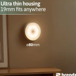 Brendz - Kastverlichting - USB-C Oplaadbaar - Touch bediening - 3 Kleurtemperaturen