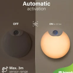 Brendz - Kastverlichting - USB-C Oplaadbaar - PIR Sensor