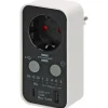 Brennenstuhl digitale afteltimer met USB A en USB C wit/zwart