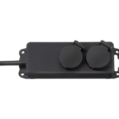 Brennenstuhl Stekkerdoos Buiten - 2-voudig - Zwart - 2m
