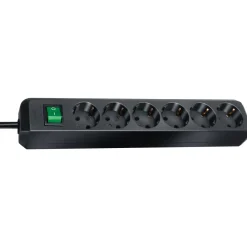 Brennenstuhl Stekkerdoos eco-line 6-voudig antraciet 1,5 meter