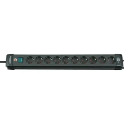 Brennenstuhl Stekkerdoos Premium-Line - 10-voudig - Zwart - 3m